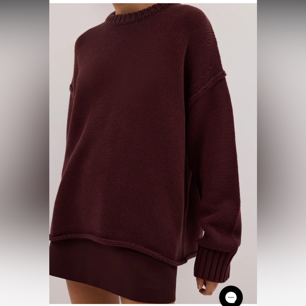 DISSH ROY WALNUT OVERSIZED LONGLINE KNIT JUMPER - Picture 3 of 5